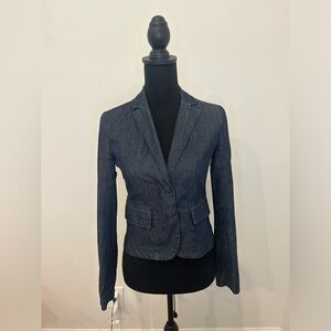 Club Monaco Dark Blue Denim Blazer Jacket